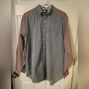 Vintage Tommy Hilfiger Men's Long Sleeve Button Down Shirt Multi-ginghan Size M